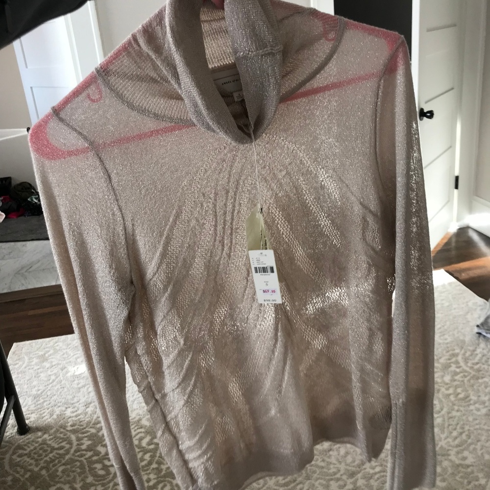Anthropologie Sheer Turtleneck